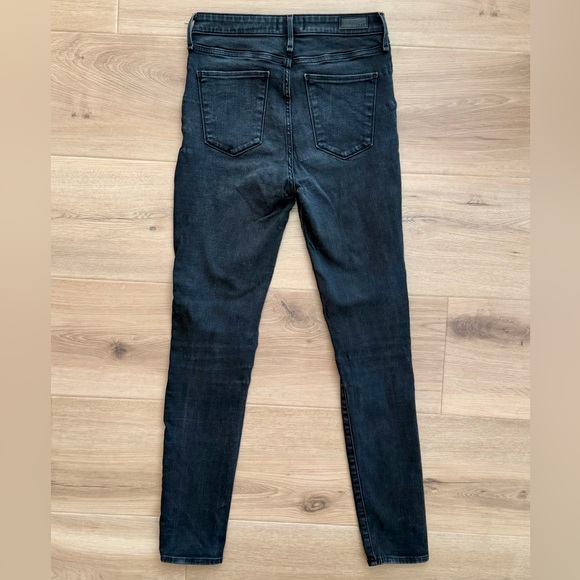 Abercrombie & Fitch Simone High Rise Super Skinny Black Ripped Jeans Size 27/4 - Picture 2 of 7